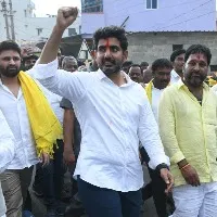 Nara Lokesh padayatra enters into Palamaneru constituency