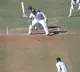 batting with one hand Vihari played this shot