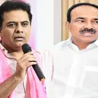 Interesting scene between KTR and Etela Rajender