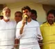 Lokesh gives speech from a building after police denied permission