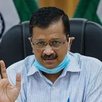 BJP protest demanding Kejriwal resignation