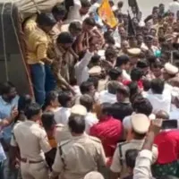 Police arrests Kollu Ravindra in Machilipatnam