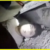 Children rescued from under debris of collapsed buildings in Turkey