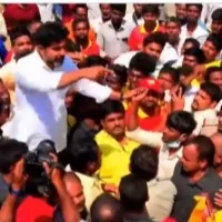High tension in Nara Lokesh padayatra