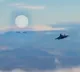 US fighter jet Lockheed Martin F 22 Raptor shoots down Chinese spy balloon