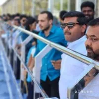 AP Minister Gudivada Amarnath attends to Formula E race in Hyderabad