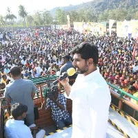 Lokesh take a swipe at minister Roja in Nagari