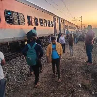 Godavari express derailed at Ghatkesar