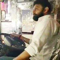Kodali Nani drives RTC bus