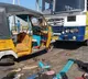 Four people lost their lives in a collision between an auto and a private bus in Choutuppal