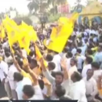 Tension in Anaparthi Devi Chowk amid Chandrababu tour