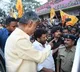 Chandrababu arrives Anaparthi by walk after police restrict him