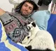 Rescued Cat Refuses To Leave Man Who Saved It
