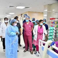 Tamilisai Soundararajan visits NIMS Hospital to enquire about the health condition of a Medical PG Studen
