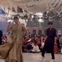 Pakistani actor Hania Aamir dances to Ram Charan and Jr NTRs RRR song Naatu Naatu at a wedding