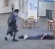 A video of a student attacking a teacher has gone viral on social media