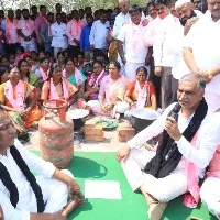 BRS stages protests across Telangana over LPG price hike