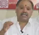 Employees Association president Suryanarayana talks to media