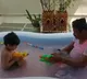 Talasani plays Holi with grandson in bath tub