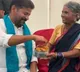 Bigg Boss fame Gangavva brings mirchi bajji for Revanth Reddy