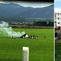 Italy air force training planes collided and both pilots died