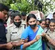 YS Sharmila detained in Hyderabad during protest on women's day