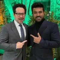 'Big fan' Ram Charan poses with 'Star Wars' director JJ Abram in LA