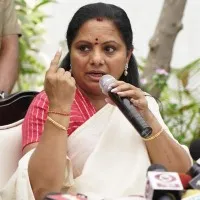 BRS MLC Kavitha reaches Hyderabad