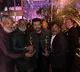 RRR team flaunts Oscar award in after party