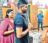 Team India Cricketer KS Bharat Visits Visakha Sri Sarada Peetham