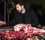 Ram Charan lands in Hyderabad to grand welcome by fans