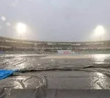 Rain welcomes Team India and Aussies cricketers in Vizag