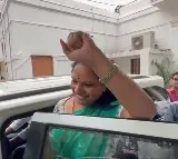 Ed officers questionign Mlc Kavitha with Ramachandra Pillai