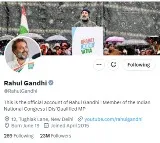 Rahul Gandhi Tweaks Twitter Bio After Parliament Disqualification