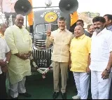 NTR's 'Chaitanya Ratham' centre of attraction on TDP foundation day
