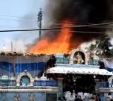 Fire accident in Tanuku Duvva Sree Rama Navami Kalyanam