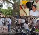 high tension in puttaparthi sri sathya sai district