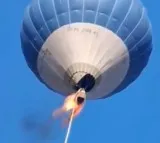 Hot air balloon catches fire mid air in Mexico 2 dead