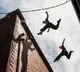 Nail biting video shows kids jumping from the terrace of one building to the other
