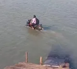 Video of man riding motorcycle in a river goes viral