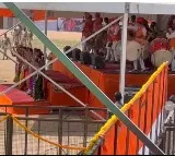 A seat reserved for telangana cm kcr in pm modi sabha