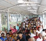 Huge rush at Tirumala hills