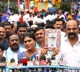 Sharmila sent KCR Ambedkar written constitution