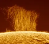 Plasma wall on Sun surface