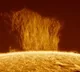 Plasma wall on Sun surface