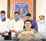 lb nagar police arrested a four member gang who stole rs2 crores