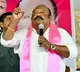 Minister Gangula Kamalakar gets minor injury in stage collapse incident