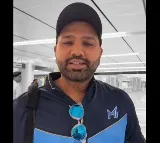 Rohit Sharma speaks Telugu in Hyderabad airport