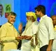 JC family members felicitates Chandrababu