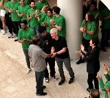 Tim Cook inaugurates Apple Saket Delhi store amid huge crowd
